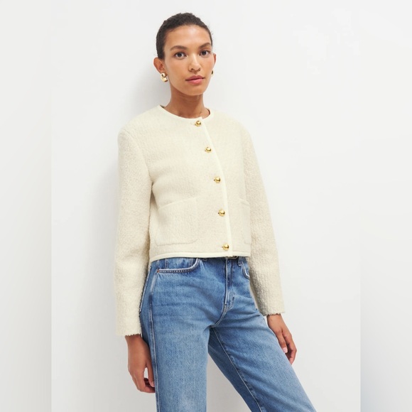 NWOT Reformation Dale Cropped Jacket - Picture 5 of 9